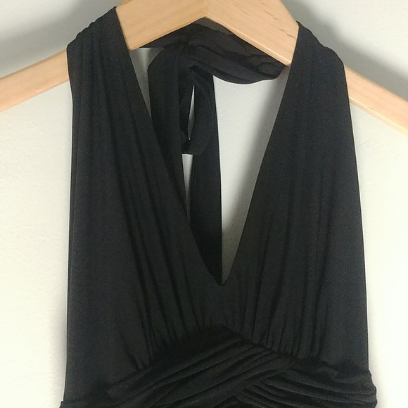 Jones New York Backless Ruffled Dress With Tie - Picture 7 of 10